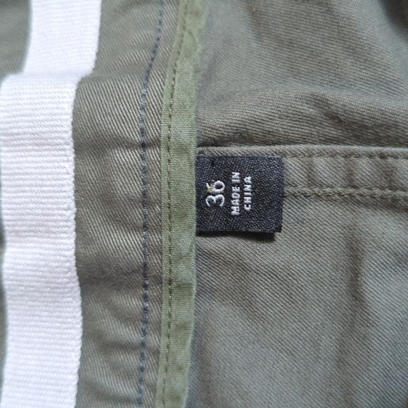 Williams & Kent 5-Pocket Flat Front Straight Leg Chino Pant Olive Green 36x30 - Picture 3 of 9